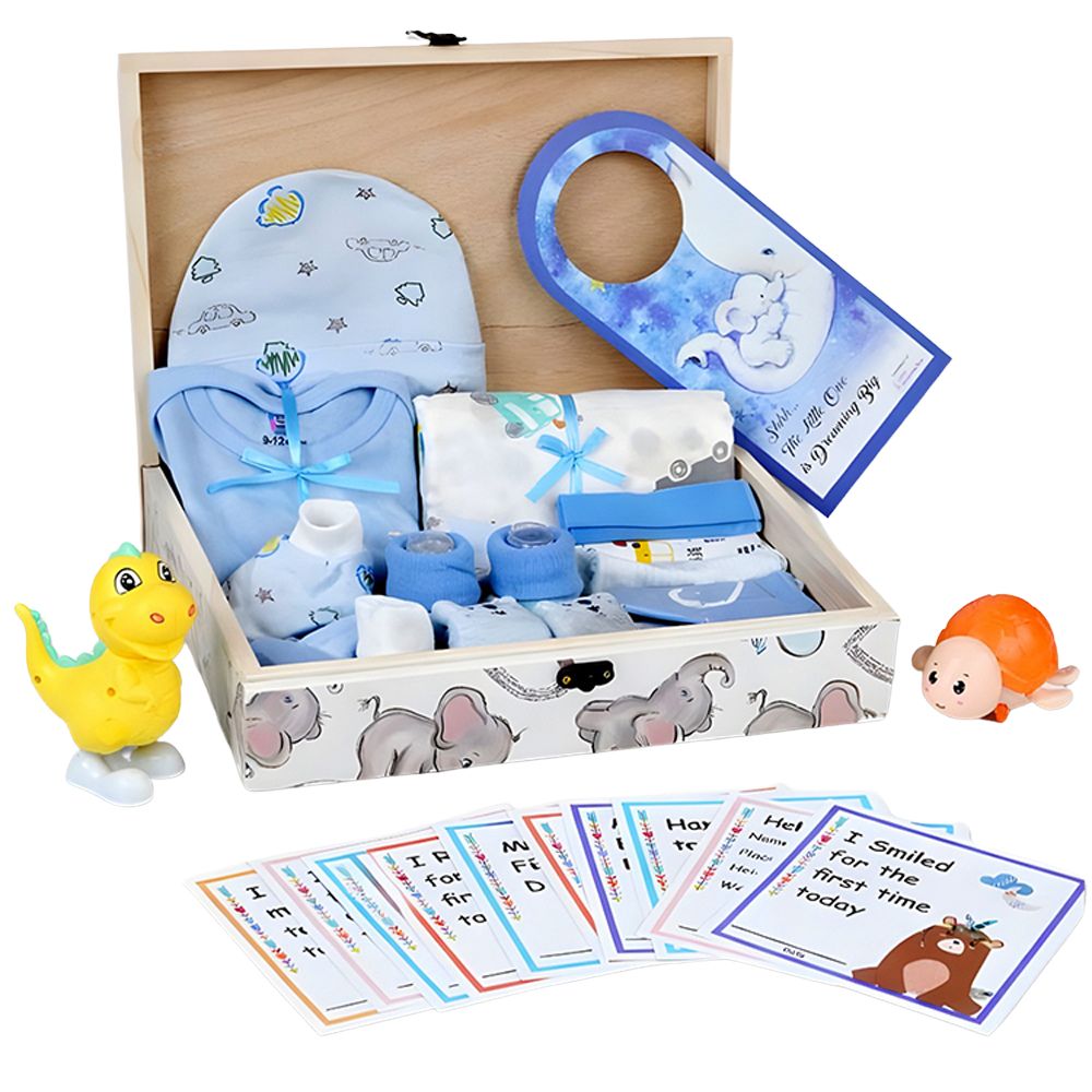 Little Surprise Box Newborn Little Pinewood Gift Hamper Box Set - Blue Baby Gift Sets
