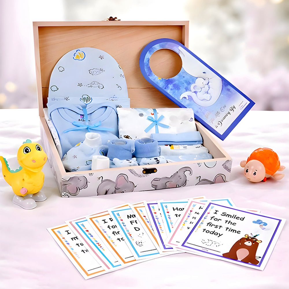 Little Surprise Box Newborn Little Pinewood Gift Hamper Box Set - Blue Baby Gift Sets