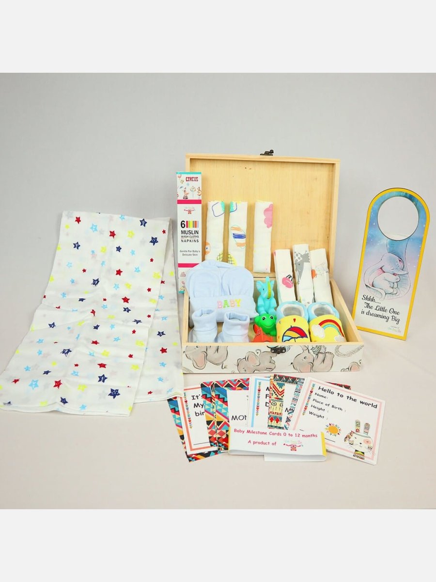 Little Surprise Box Newborn Little Pinewood Gift Hamper Box Set - LSB-NBH-BLUPRINCEPINEWD