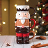 Little Surprise Box Nutcracker themed 3pcs Hot chocolate and Coffee chrsitmas Mugs Set. - Christmas Cutlery