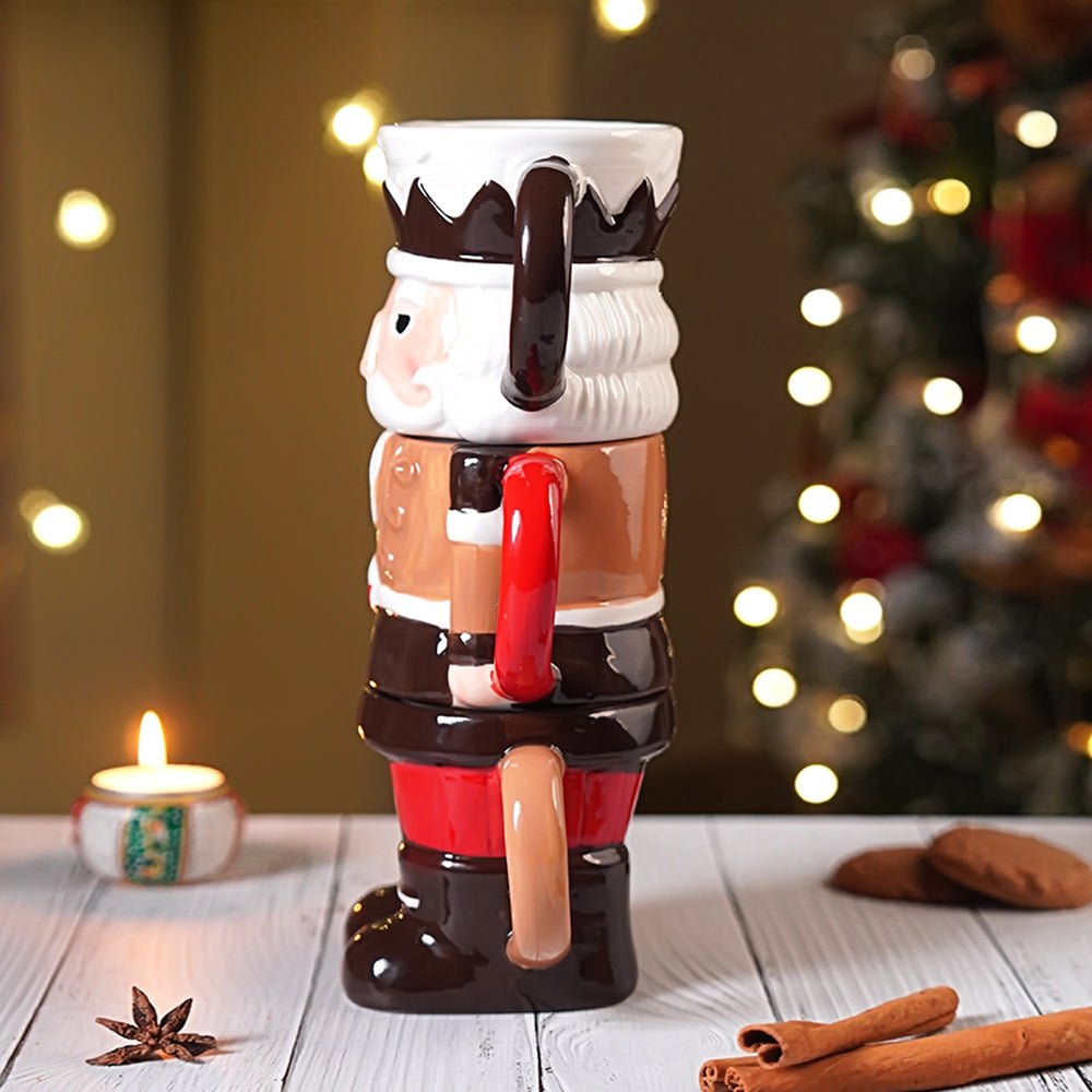 Little Surprise Box Nutcracker themed 3pcs Hot chocolate and Coffee chrsitmas Mugs Set. - Christmas Cutlery