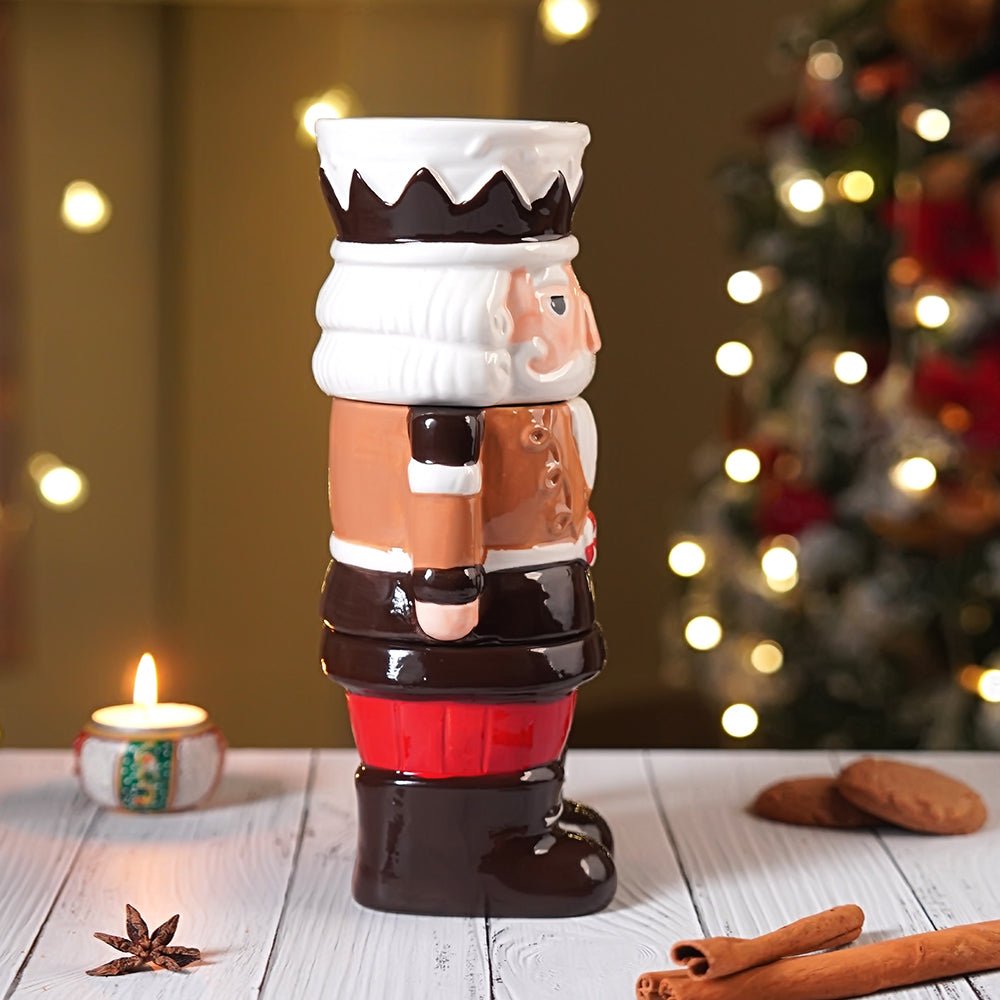 Little Surprise Box Nutcracker themed 3pcs Hot chocolate and Coffee chrsitmas Mugs Set. - Christmas Cutlery