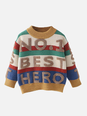 Little Surprise Box Occur No 1 Hero themed Knitted warmer cardigan Sweater for Kids - Kids Winter Wear