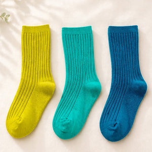 Little Surprise Box Olive Mint Teal Socks Set | The Mom Store - 2 - 5 Years Kids Socks