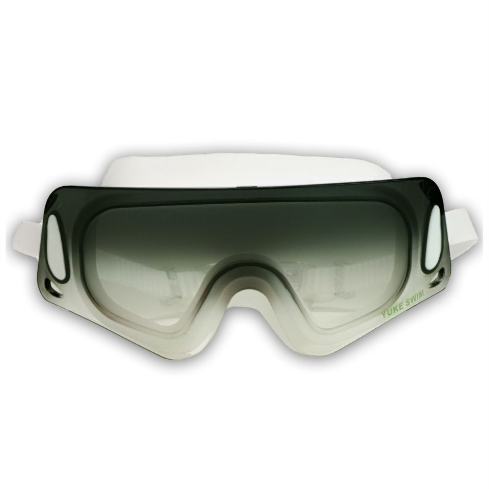 Little Surprise Box, Ombre shaded Anti Fog UV Protection leakproof design Swim Goggles for Adults - LSB - SG - WHTE - GRNOMBRE