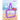 Little Surprise Box One piece Knee Length Kids Swimwear Purple & Blue Floral Print, UPF 50+ with Cap - LSB-SW-Floralpurpl-Knee-S
