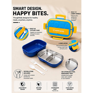 Little Surprise Box Orange Blue Bento Lunch Box | The Mom Store - Orange Lunch Box