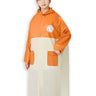 Little Surprise Box, Orange & Cream Dual color Long style Raincoat for Kids - LSB - RC - ORNGCRM - DUAL - 2XL
