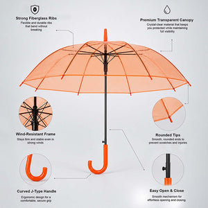 Little Surprise Box Orange Jelly Umbrella | The Mom Store - Monsoon Wear