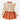Little Surprise Box Orange Ruffled Shoulder 2 pcs Sweatshirt & Skirt Winterwear set for Girls - LSB - 2PCSKRT - ORNGERUFFLE - 2 - 3Y