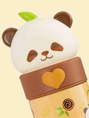 Little Surprise Box, Panda Head Stainless Steel Thermos Water Bottle - LSB - WB - BRWNPANDA