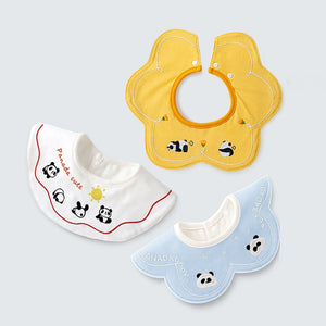 Little Surprise Box Panda Print Bib Set 3PCS | The Mom Store - Bedding