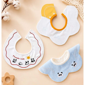 Little Surprise Box Panda Print Bib Set 3PCS | The Mom Store - Bedding