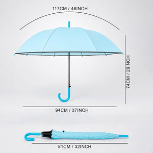 Little Surprise Box Pastel Blue Border Umbrella | The Mom Store - Monsoon Wear