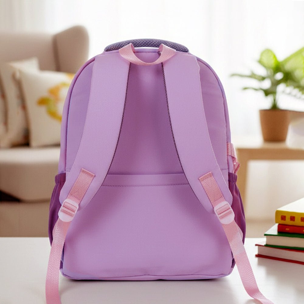 Little Surprise Box Pastel Purple & Pink Color - Block with Character Pouch School Backpack for Kids - School Bag
