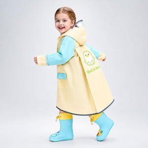 Little Surprise Box Penguin Pocket Raincoat | The Mom Store - S Kids Raincoat