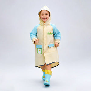 Little Surprise Box Penguin Pocket Raincoat | The Mom Store - S Kids Raincoat