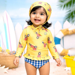 Little Surprise Box Peplum Swimwear Set - Cute & Comfy | The Mom Store - 12 - 18 Months Girls Swimwear