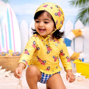 Little Surprise Box Peplum Swimwear Set - Cute & Comfy | The Mom Store - 12 - 18 Months Girls Swimwear