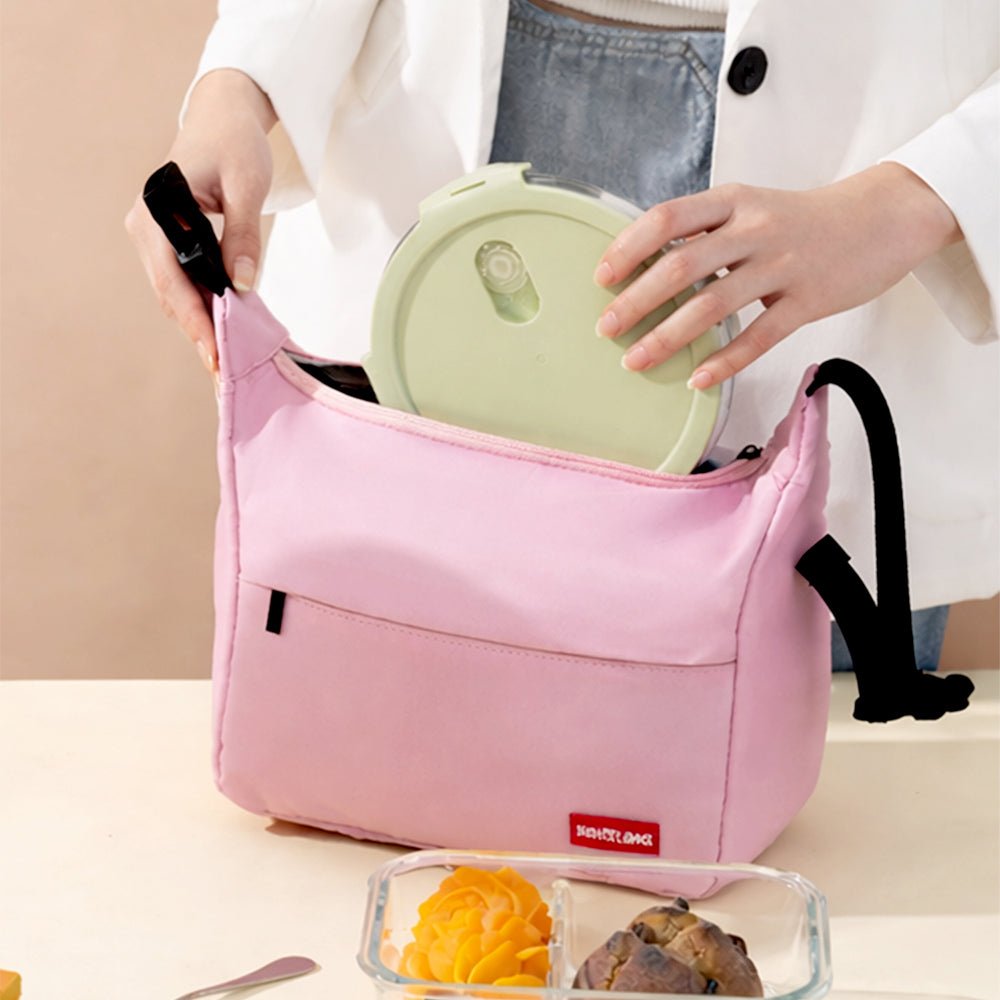 Little Surprise Box Pink Adjustable Buckle Hook Style Insulated Lunch Bag for Kids & Adults - Lunch Bag