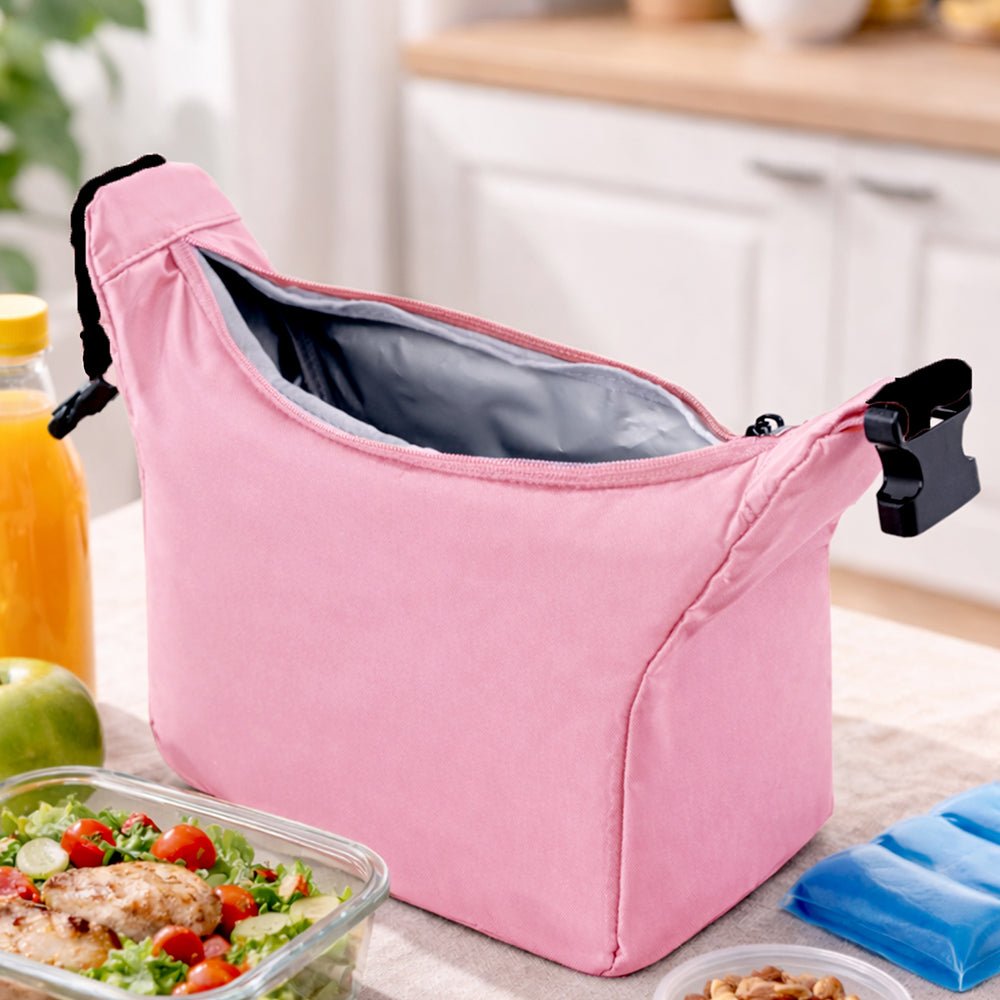 Little Surprise Box Pink Adjustable Buckle Hook Style Insulated Lunch Bag for Kids & Adults - Lunch Bag