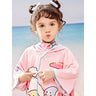 Little Surprise Box Pink Bunny Lightweight Microfibre Hooded Swim Poncho/ beach coverup towel for Kids - LSB-SW-PNCHOBUNY100
