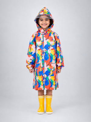 Little Surprise Box Pink Car Print Raincoat | The Mom Store - S Kids Raincoat
