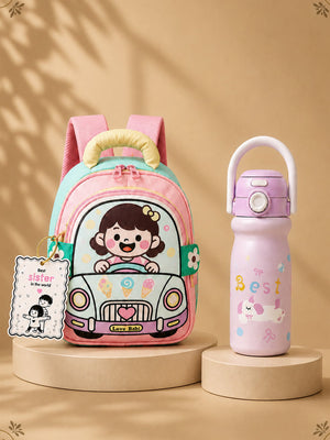 Little Surprise Box Pink Car Rakhi Combo - Rakhi Combo
