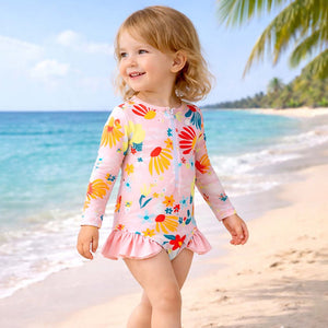 Little Surprise Box Pink Daisy Swimwear - Cute Comfort | The Mom Store - 12 - 18 Months Girls Swimwear