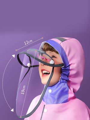 Little Surprise Box, Pink Donut unicorn knee length raincoat for kids - LSB - RC - PNKDONUT - UNI - LK - S