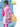 Little Surprise Box, Pink easter bunny knee length raincoat for kids - LSB - RC - EASTR - BUNY - LK - S
