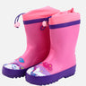 Little Surprise Box, Pink Flying Unicorn Rubber Rain Gumboots for Kids - LSB - GB - S7 - FLYINGUNI - 24EU