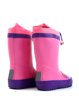Little Surprise Box, Pink Flying Unicorn Rubber Rain Gumboots for Kids - LSB - GB - S7 - FLYINGUNI - 24EU