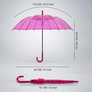 Little Surprise Box Pink Jelly Umbrella | The Mom Store - Monsoon Wear