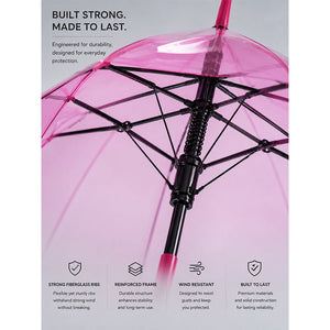 Little Surprise Box Pink Jelly Umbrella | The Mom Store - Monsoon Wear