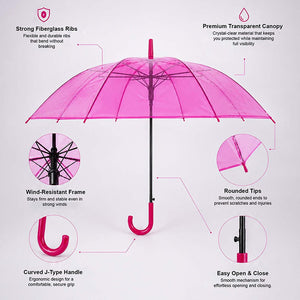 Little Surprise Box Pink Jelly Umbrella | The Mom Store - Monsoon Wear