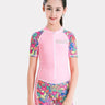 Little Surprise Box, Pink Mandala Design knee length Swimwear for Kids - LSB - SW - PNKMANDAL - KNE - HS - 2 - 3Y
