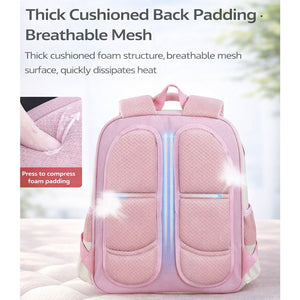 Little Surprise Box Pink & Mint 3 different pocket style school backpack for older kids & Adults - Baby Bags