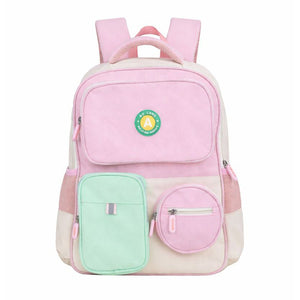 Little Surprise Box Pink & Mint 3 different pocket style school backpack for older kids & Adults - Baby Bags