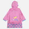 Little Surprise Box Pink Monkey Knee Length Raincoat for Kids - LSB - RC - SMLYPNKMONKY - S