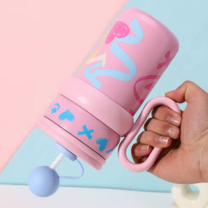 Little Surprise Box Pink Pastel XOXO Stainless Steel Tumbler (540ml) - Water Bottle