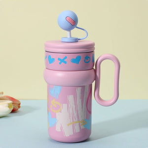 Little Surprise Box Pink Pastel XOXO Stainless Steel Tumbler (540ml) - Water Bottle