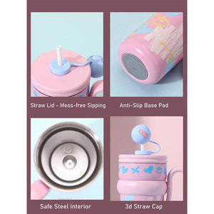 Little Surprise Box Pink Pastel XOXO Stainless Steel Tumbler (540ml) - Water Bottle