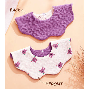 Little Surprise Box Pink Purple Bib Set 3PCS | The Mom Store - Bedding