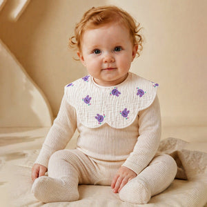 Little Surprise Box Pink Purple Bib Set 3PCS | The Mom Store - Bedding
