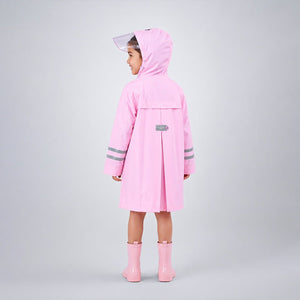Little Surprise Box Pink Purple Pocket Raincoat | The Mom Store - S Kids Raincoat