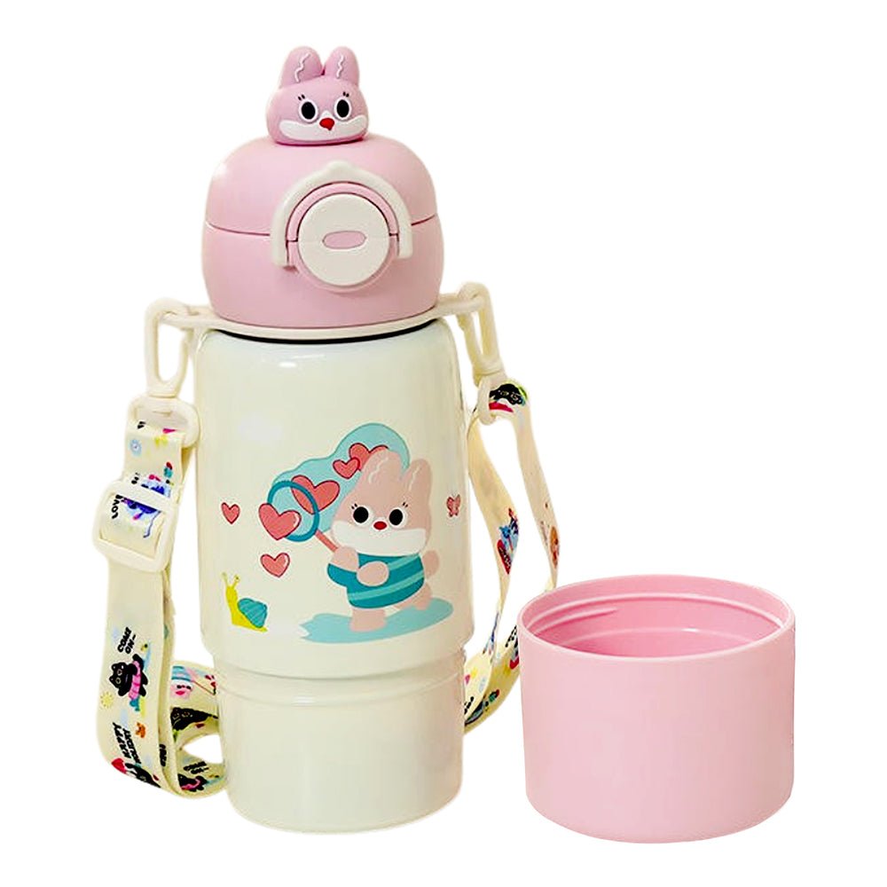 Little Surprise Box Pink Rabbit Stainless Steel Water Bottle 480ml - Bottle