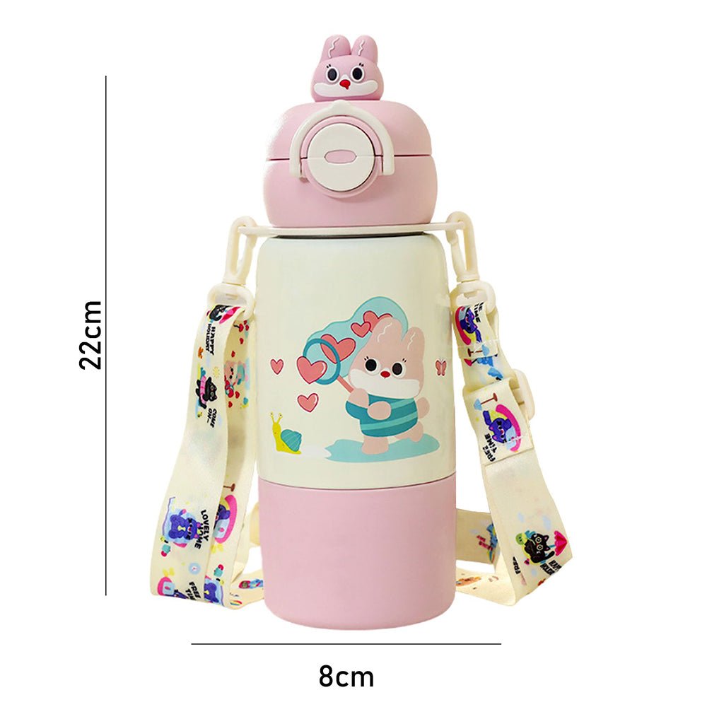 Little Surprise Box Pink Rabbit Stainless Steel Water Bottle 480ml - Bottle