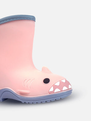 Little Surprise Box, Pink Shark EVA Rain Gumboots for Toddlers & Kids - LSB - GB - S7 - PNKSHARK - EVA - 26EU