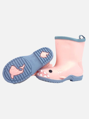 Little Surprise Box, Pink Shark EVA Rain Gumboots for Toddlers & Kids - LSB - GB - S7 - PNKSHARK - EVA - 26EU